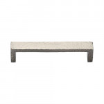 M Marcus Heritage Brass Hammered Wide Metro Design Cabinet Pull 128mm Centre to Centre